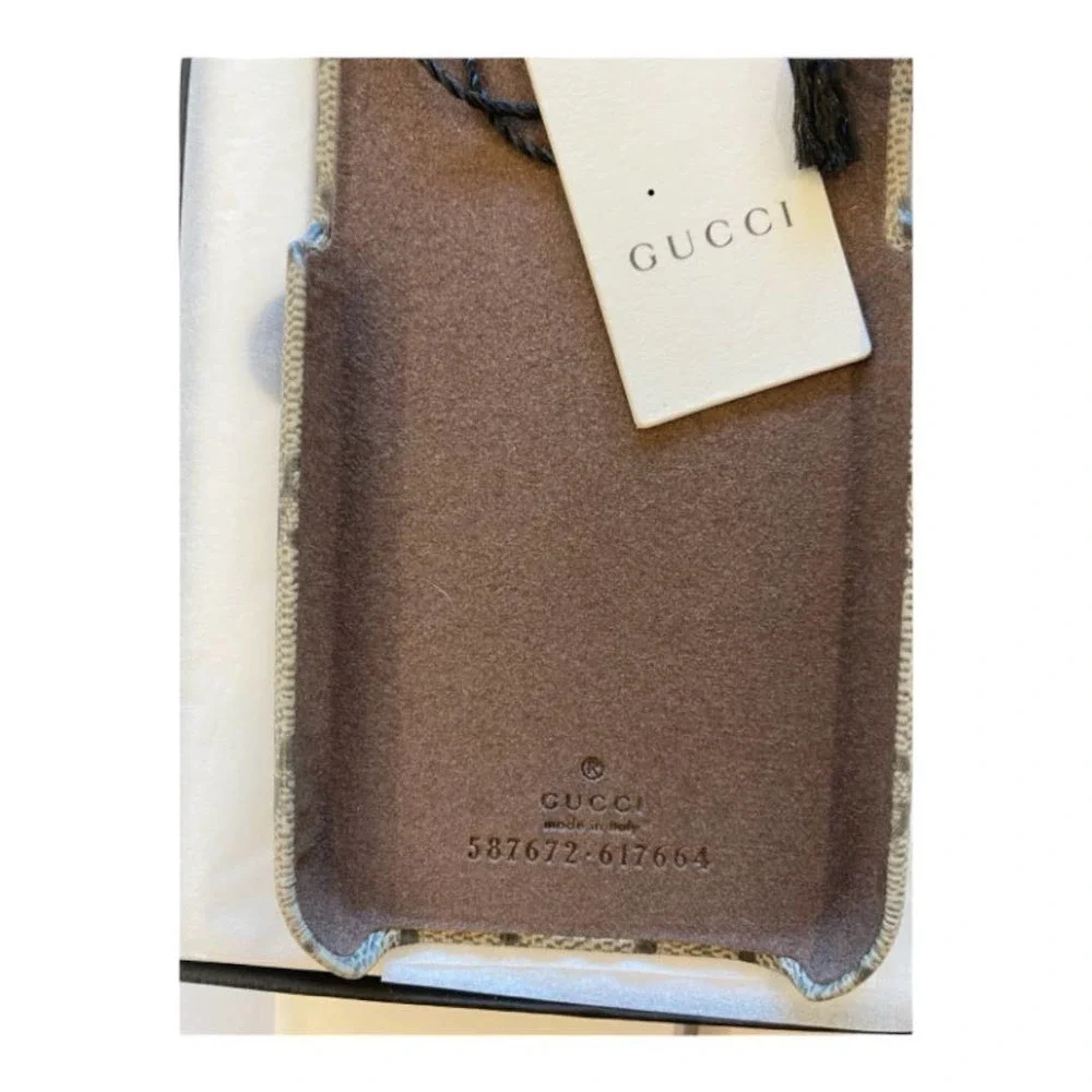 New AUTHENTIC Gucci GG Supreme iPhone X iPhone XS Logo Smart Phone Case